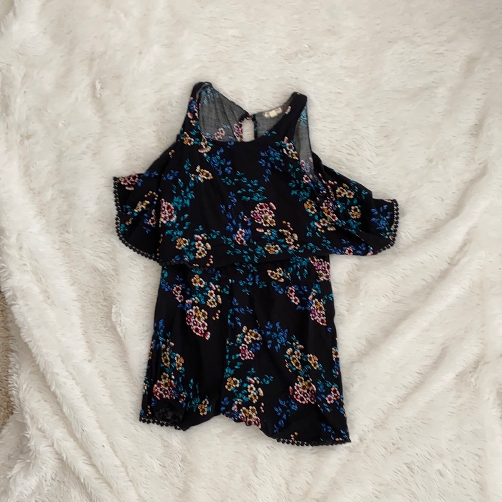Girls XL floral romper